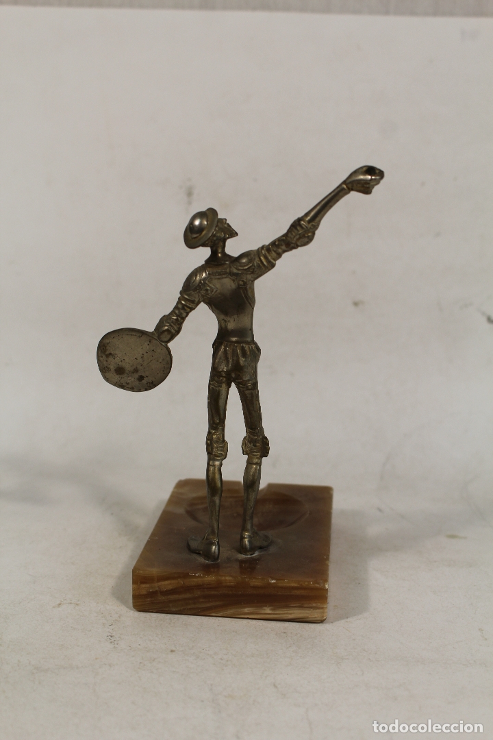 Antig&uuml;edades: cenicero quijote de bronce - Foto 4