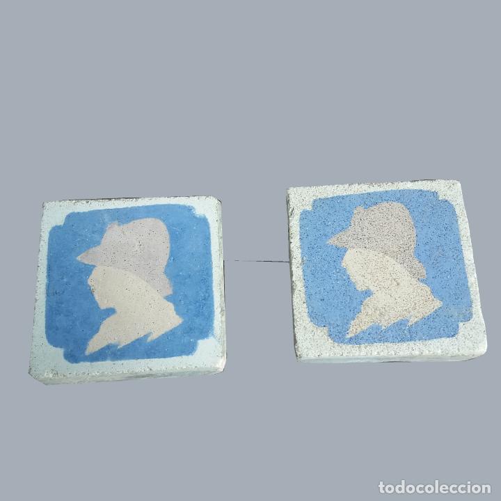 Antig&uuml;edades: TRES AZULEJOS ANTIGUOS - Foto 1
