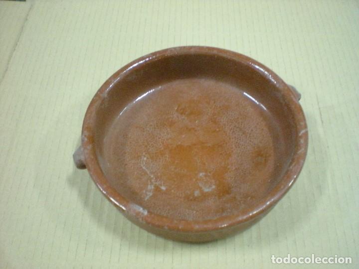 Antig&uuml;edades: CUENCO DE BARRO COCIDO D20CM H5CM
