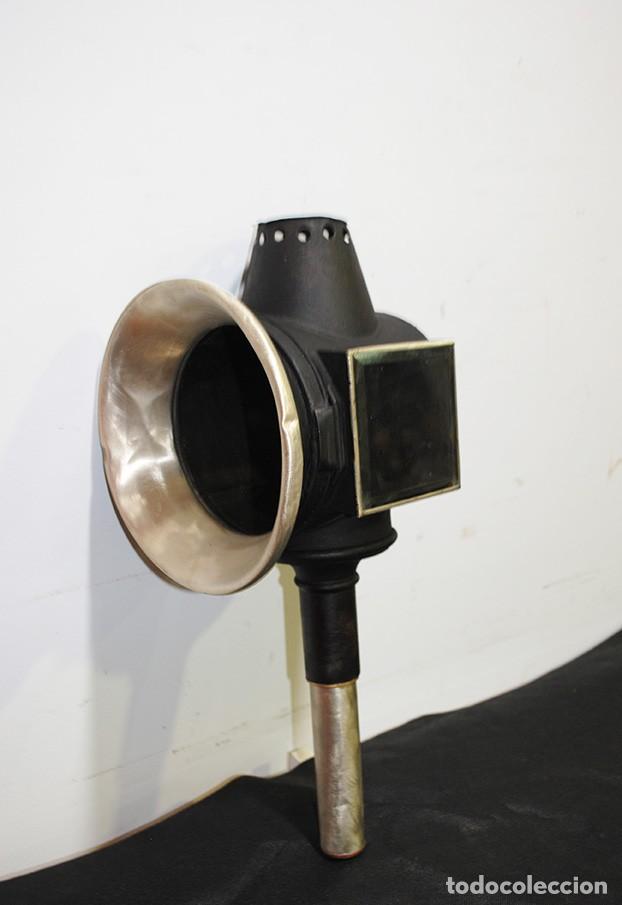 Antig&uuml;edades: FAROL ANTIGUO DE CARRUAJE - Foto 1