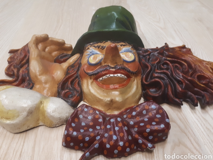 Antig&uuml;edades: Gran m&aacute;scara papel mache - Foto 2