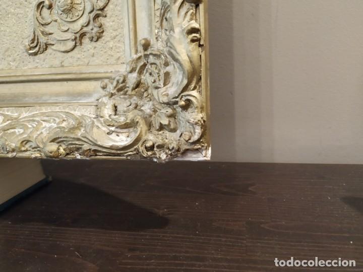Antig&uuml;edades: ANTIGUO ESPEJO DORADO MADERA Y ESTUCO. - Foto 14