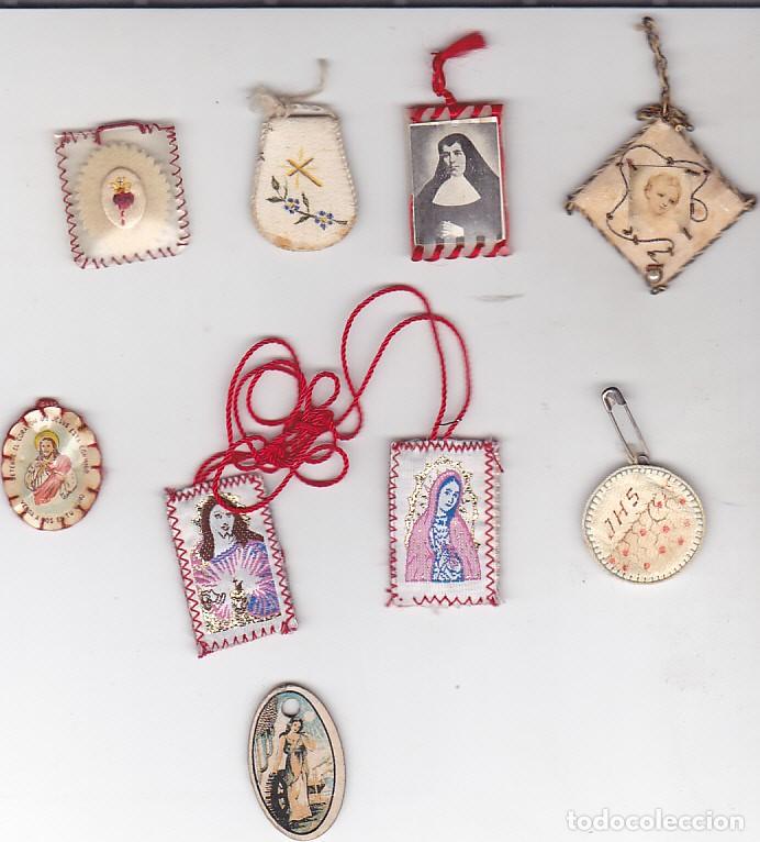 Antig&uuml;edades: LOTE DE VARIOS OBJETOS RELIGIOSOS - Foto 1