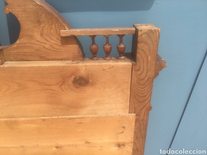Antig&uuml;edades: ESPEJO MADERA MACIZA TALLADO - Foto 3