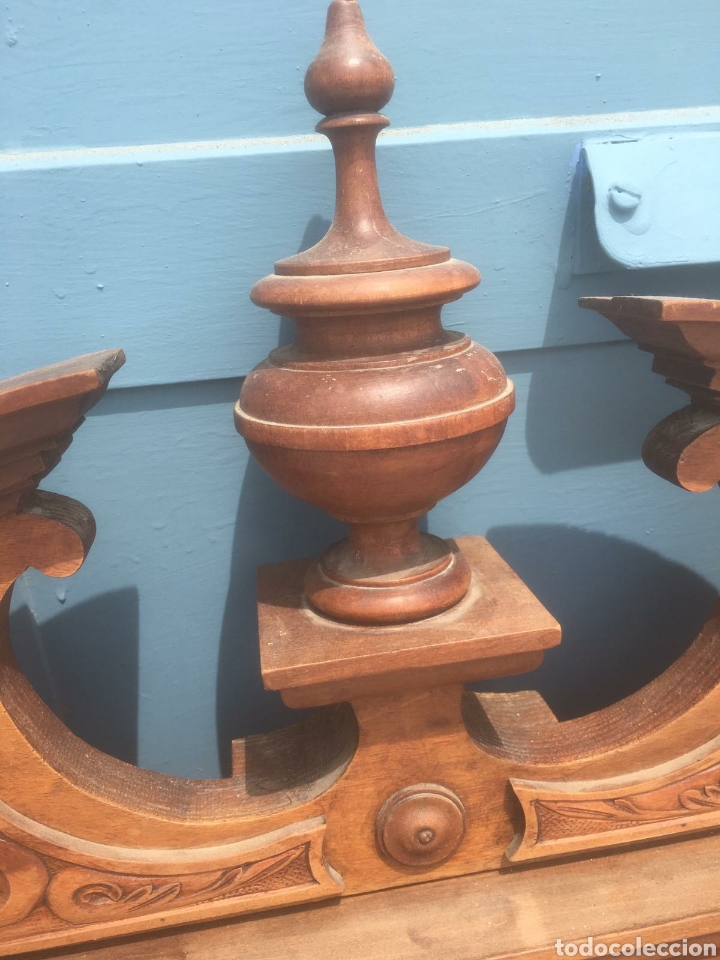 Antig&uuml;edades: ESPEJO MADERA MACIZA TALLADO - Foto 16