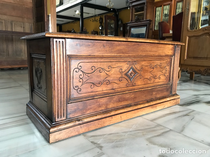 Antig&uuml;edades: Ba&uacute;l de 1900. R 6350 - Foto 1