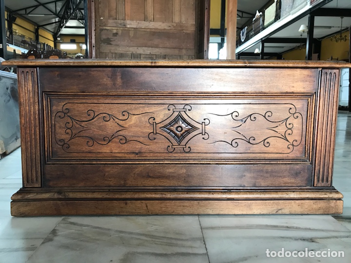 Antig&uuml;edades: Ba&uacute;l de 1900. R 6350 - Foto 2