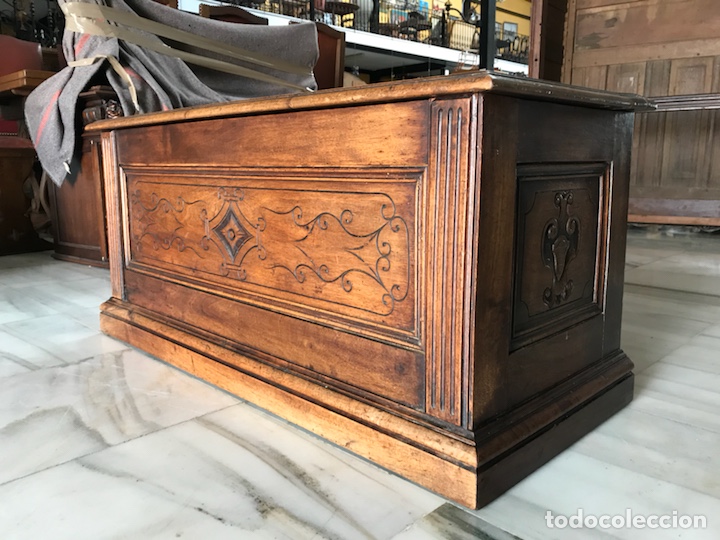 Antig&uuml;edades: Ba&uacute;l de 1900. R 6350 - Foto 3