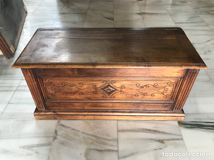 Antig&uuml;edades: Ba&uacute;l de 1900. R 6350 - Foto 4