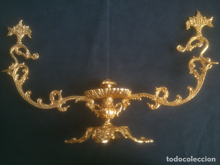 Antig&uuml;edades: Soporte para centro de mesa bronce - Foto 4