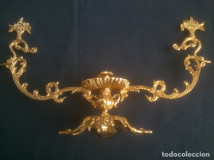 Antig&uuml;edades: Soporte para centro de mesa bronce - Foto 1