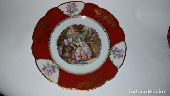 Antig&uuml;edades: Plato de porcelana de Limoges - Foto 1