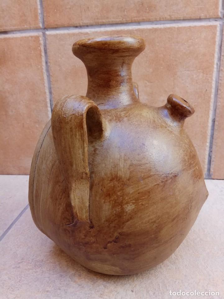 Antig&uuml;edades: C&Aacute;NTARO BOTIJO DE BARRO. - Foto 2