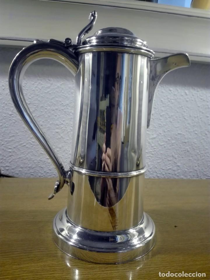 Antig&uuml;edades: Cafetera Inglesa metal plateado - Foto 2