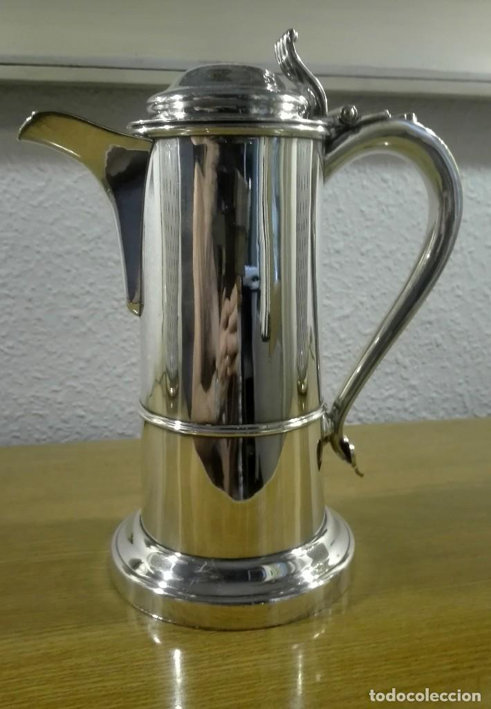 Antig&uuml;edades: Cafetera Inglesa metal plateado - Foto 4