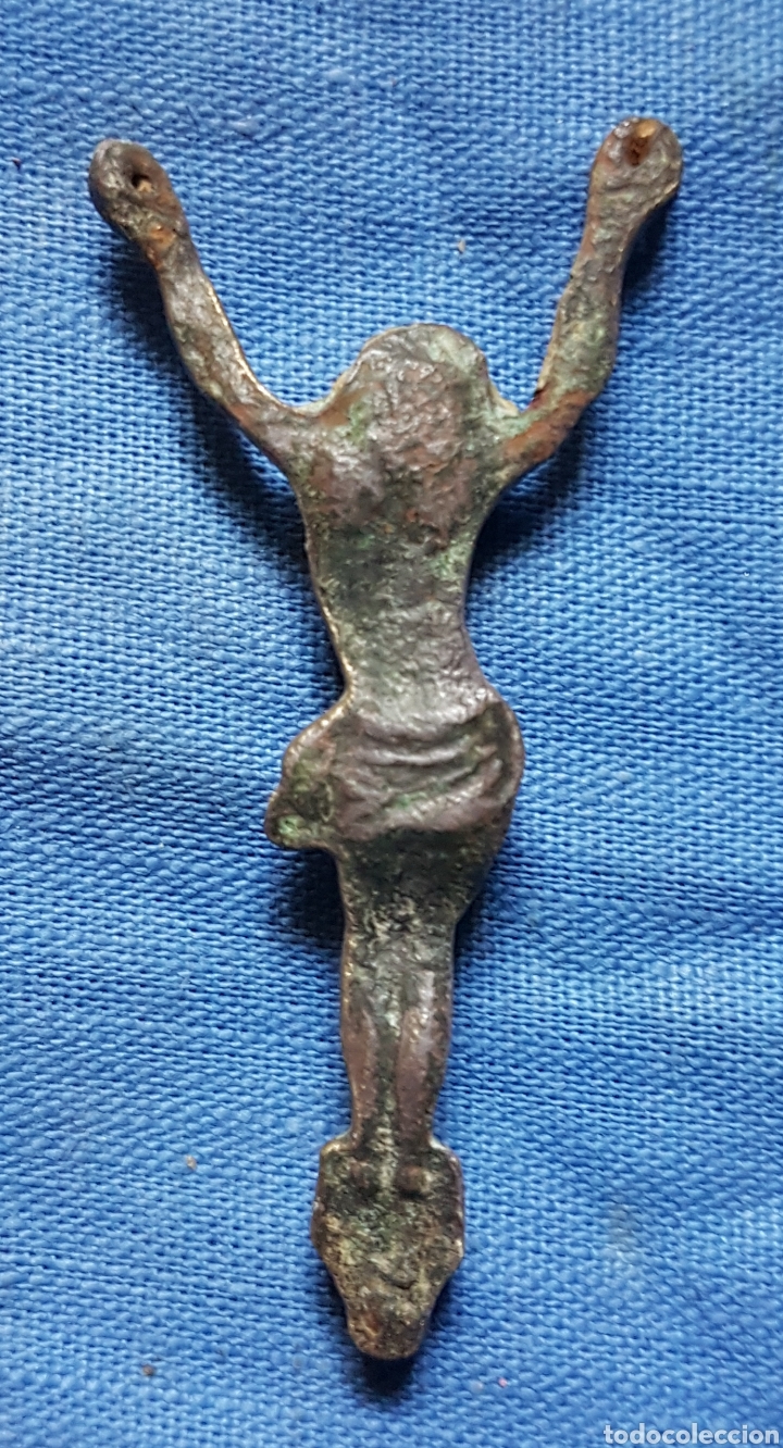 Antig&uuml;edades: Antiguo cristo en bronce - Foto 2