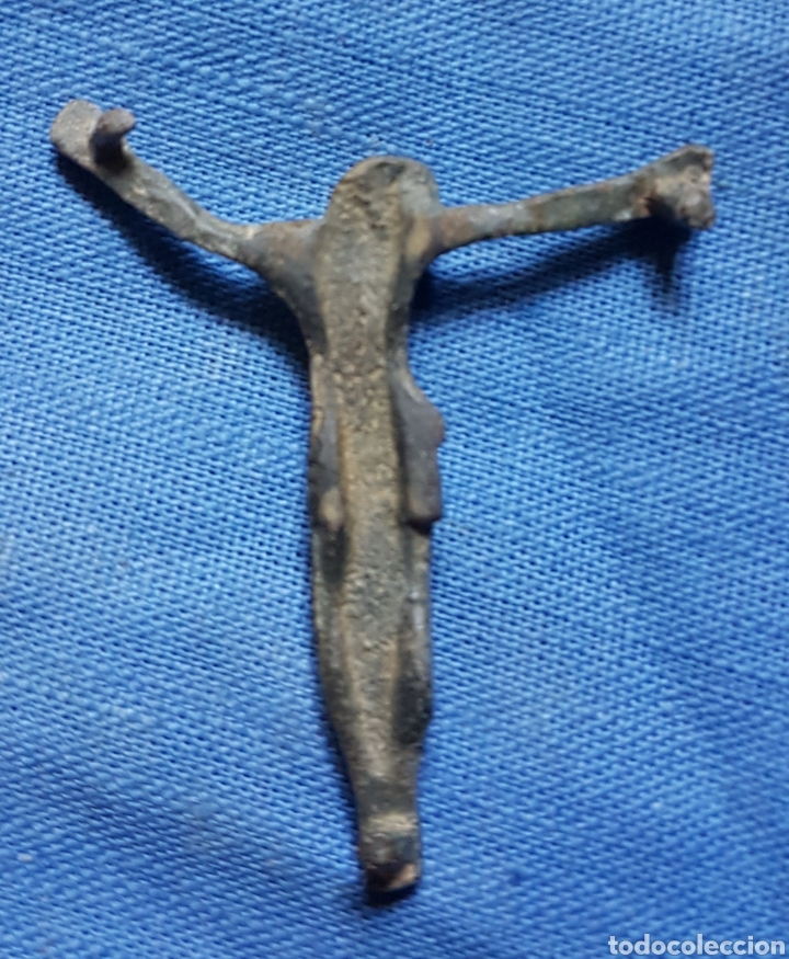 Antig&uuml;edades: Antiguo cristo en bronce - Foto 2