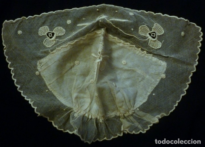 Antig&uuml;edades: ANTIGUO GORRO DE ENCAJE   PPIO.S.XX - Foto 4