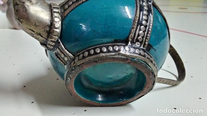 Antig&uuml;edades: TETERA DE BARRO ESMALTADO CON ADORNOS - Foto 9