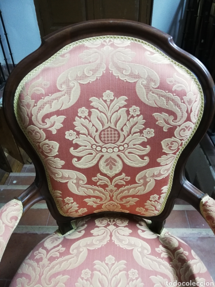 Antig&uuml;edades: Sill&oacute;n antiguo caoba - Foto 2