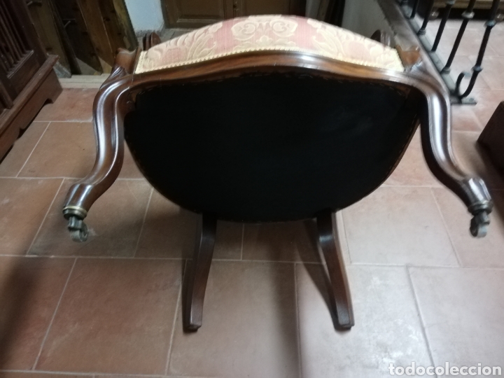 Antig&uuml;edades: Sill&oacute;n antiguo caoba - Foto 4