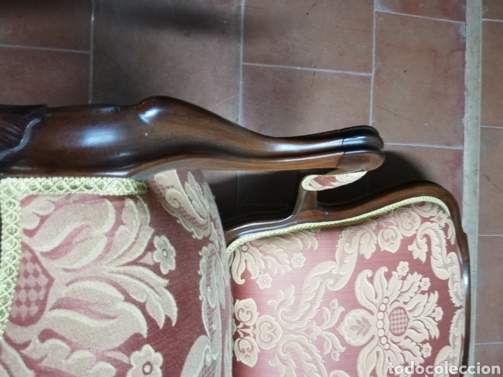 Antig&uuml;edades: Sill&oacute;n antiguo caoba - Foto 6