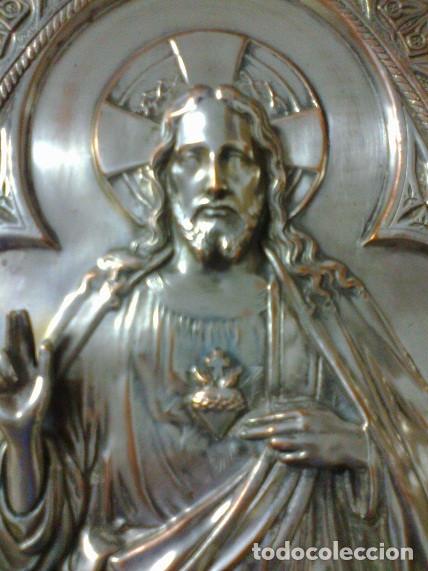 Antig&uuml;edades: SAGRADO CORAZ&Oacute;N DE JES&Uacute;S REPUJADO - Foto 7