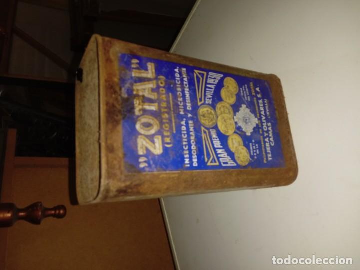 antiguo bote lata pequeño *zotal* desinfectante - Compra venta en  todocoleccion