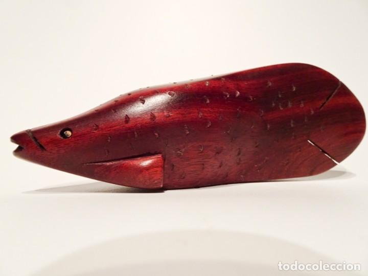 Oggetti Antichi: TALLA MADERA PEZ DEL AMAZONAS ARTE IND&Iacute;GENA PALO BRASIL