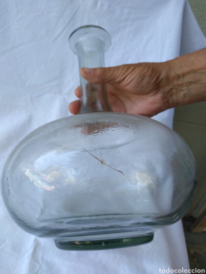 Antig&uuml;edades: Botell&oacute;n cristal Gijon - Foto 3