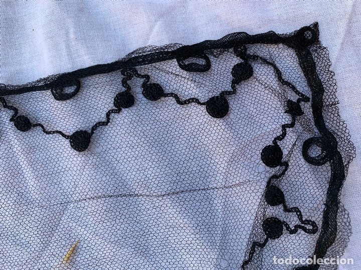 Antig&uuml;edades: Excepcional mantilla gran tama&ntilde;o. mide 175x70cms - Foto 8