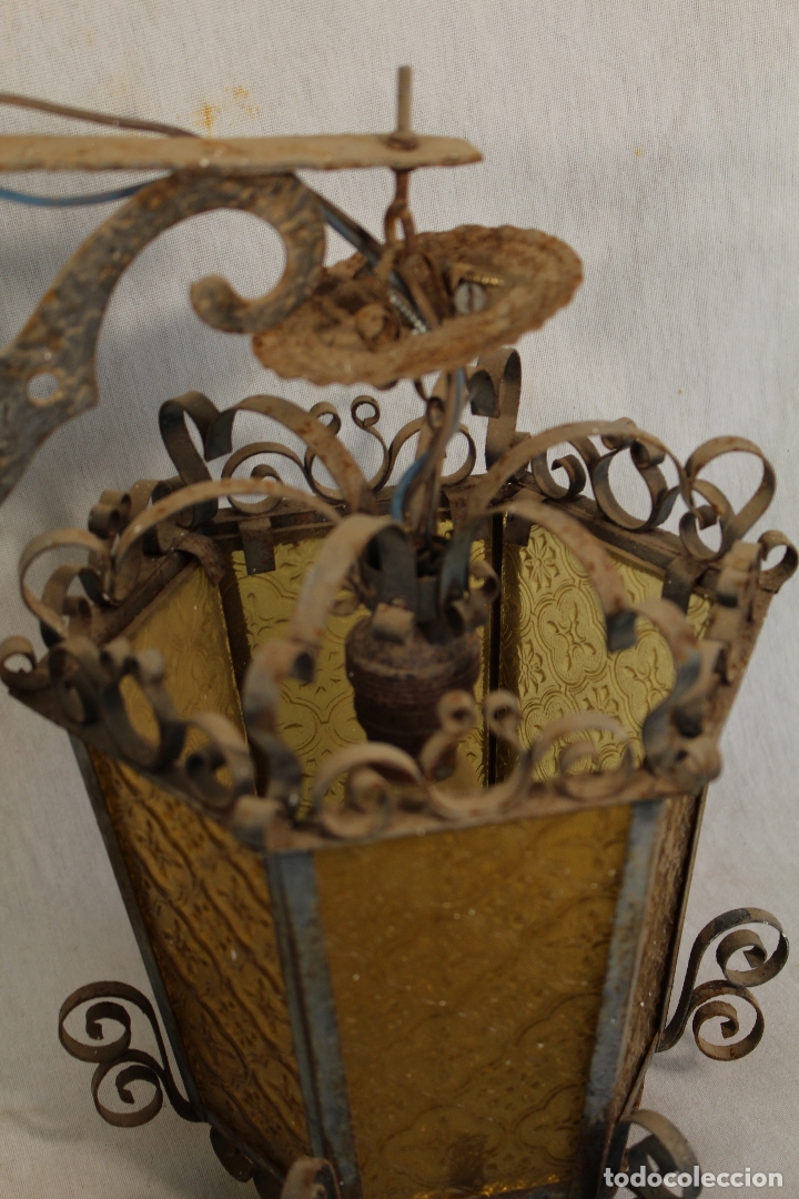 Antig&uuml;edades: farol de altar antiguo - Foto 2