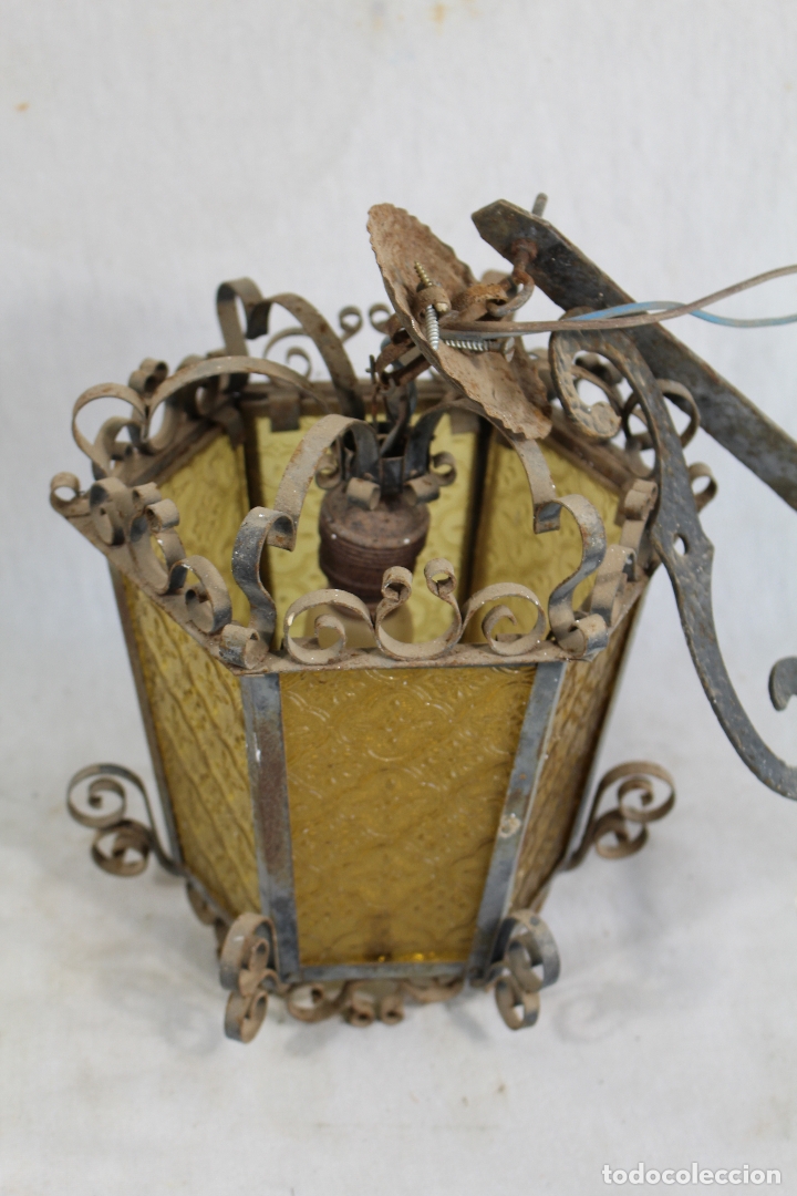 Antig&uuml;edades: farol de altar antiguo - Foto 4