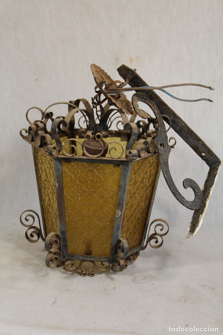 Antig&uuml;edades: farol de altar antiguo - Foto 5