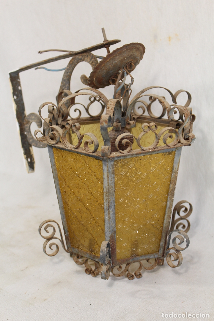 Antig&uuml;edades: farol de altar antiguo - Foto 6