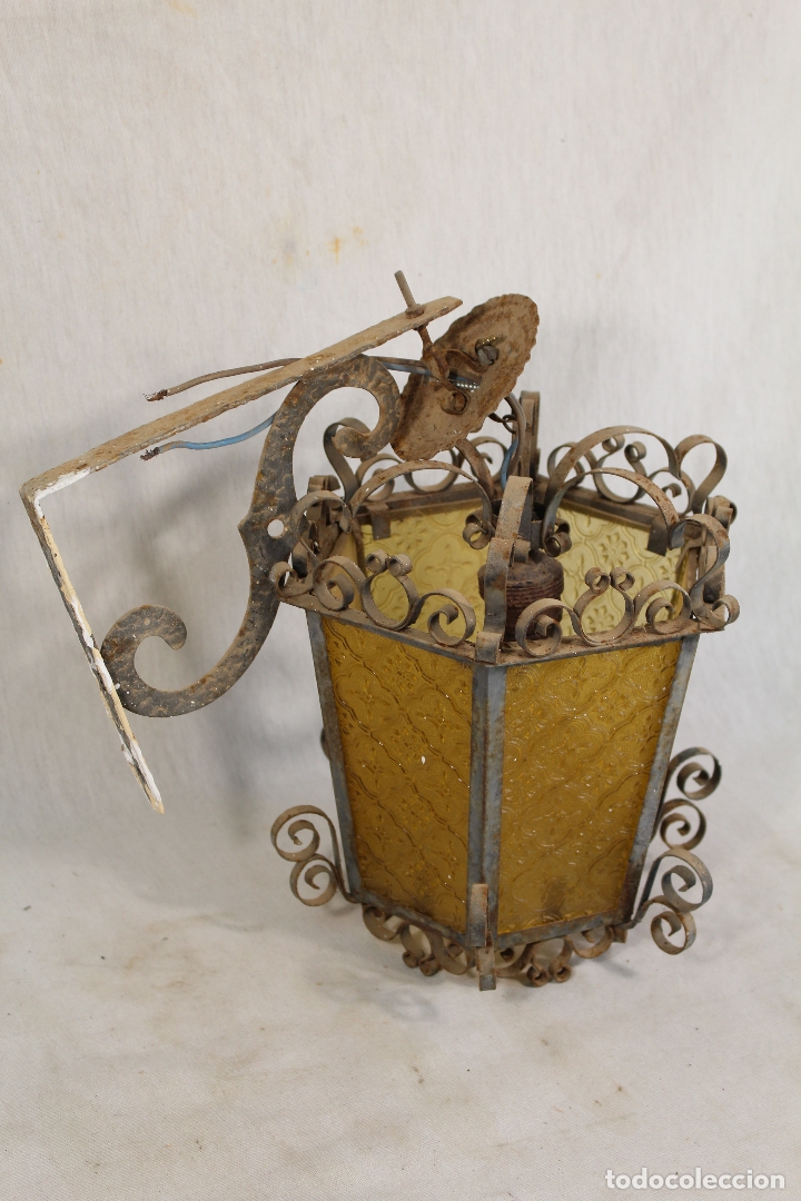 Antig&uuml;edades: farol de altar antiguo - Foto 7
