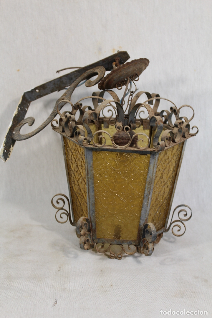 Antig&uuml;edades: farol de altar antiguo - Foto 1