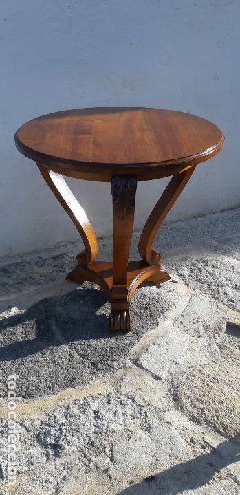 Antig&uuml;edades: Mesa auxiliar de madera noble - Foto 2