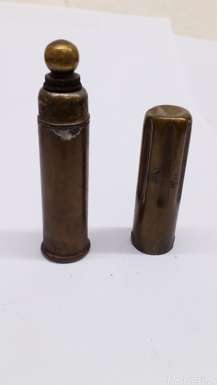 Antig&uuml;edades: Perfumero militar laton - Foto 1