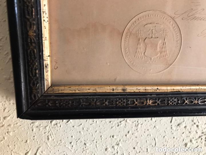 Antig&uuml;edades: INDULGENCIA ENMARCADA A&Ntilde;O 1888 - Foto 4