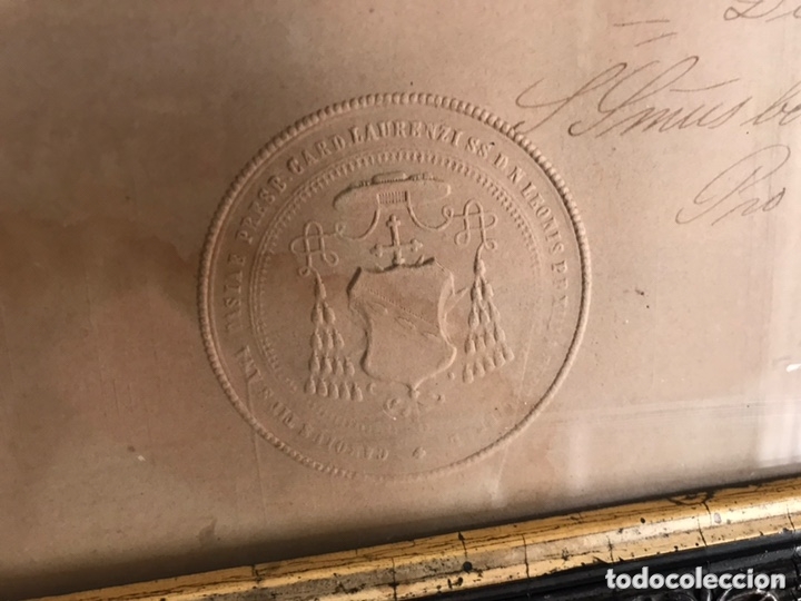 Antig&uuml;edades: INDULGENCIA ENMARCADA A&Ntilde;O 1888 - Foto 5