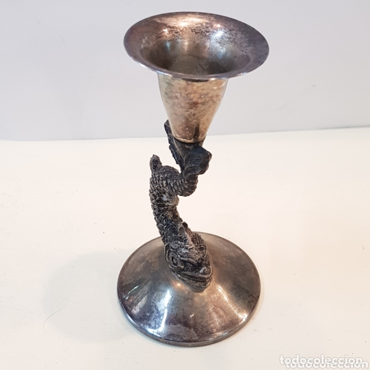 Antig&uuml;edades: PRECIOSO CANDELABRO EN ALPACA - Foto 2