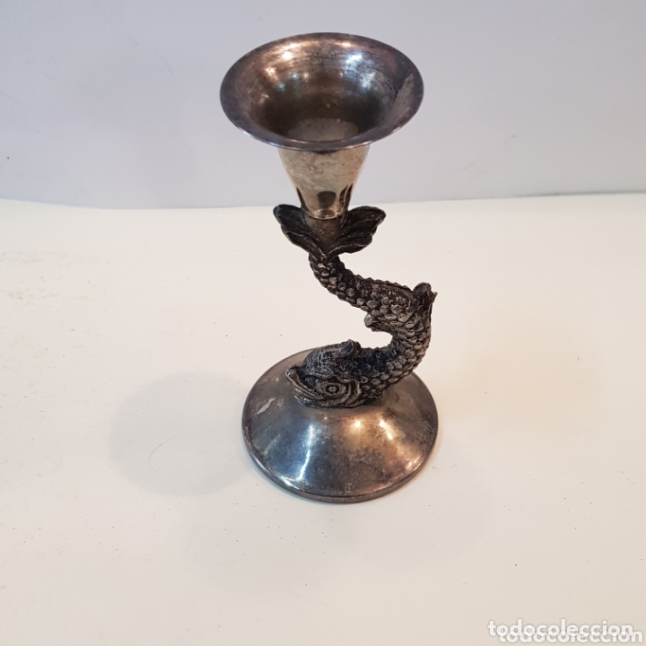 Antig&uuml;edades: PRECIOSO CANDELABRO EN ALPACA - Foto 4