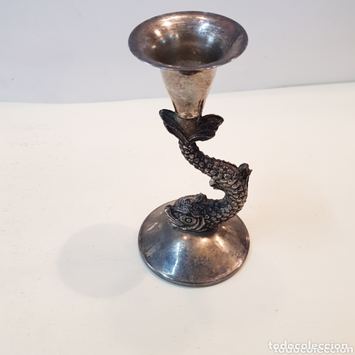 Antig&uuml;edades: PRECIOSO CANDELABRO EN ALPACA - Foto 7