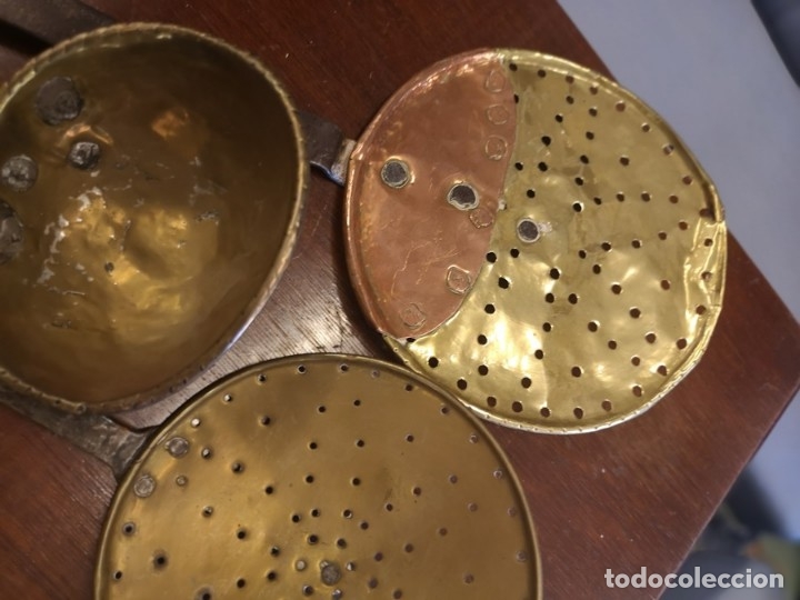 Antig&uuml;edades: Juego Espumadoras y Cazo - Foto 3