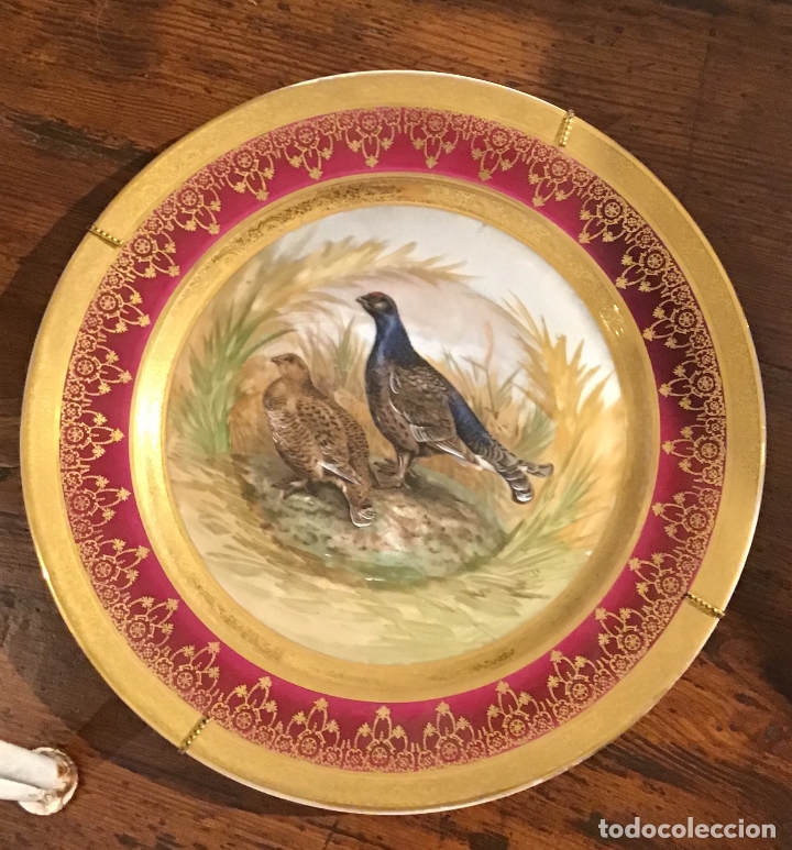 Antig&uuml;edades: LIMOGES, PLATO ABUTARDA - Foto 2