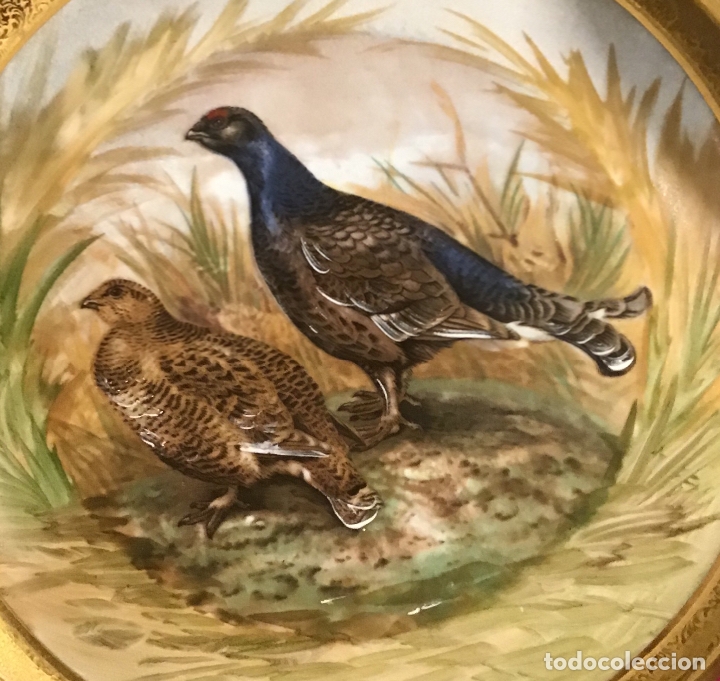 Antig&uuml;edades: LIMOGES, PLATO ABUTARDA - Foto 3