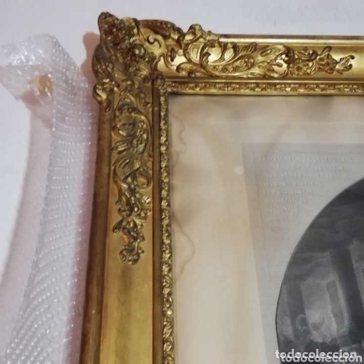 Antig&uuml;edades: Gran marco dorado, siglo XIX - Foto 4