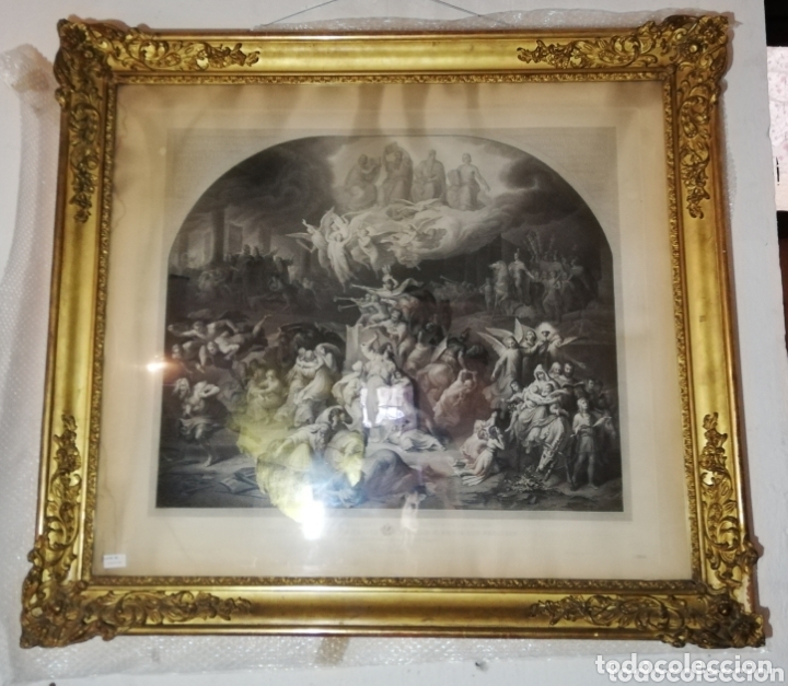 Antig&uuml;edades: Gran marco dorado, siglo XIX - Foto 1