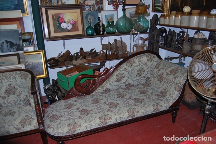 Antig&uuml;edades: Set Chaise Longue & Sill&oacute;n - Foto 2